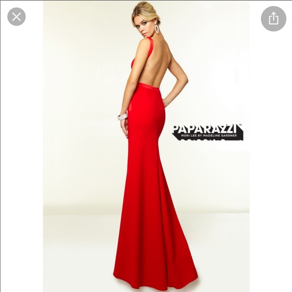 Mori Lee Dresses & Skirts - Mori lee red backless dress size 5/6